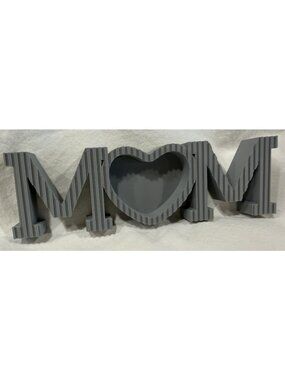 Mom 3D Logo Sign Mother Sign Display Shelf Picture Frame